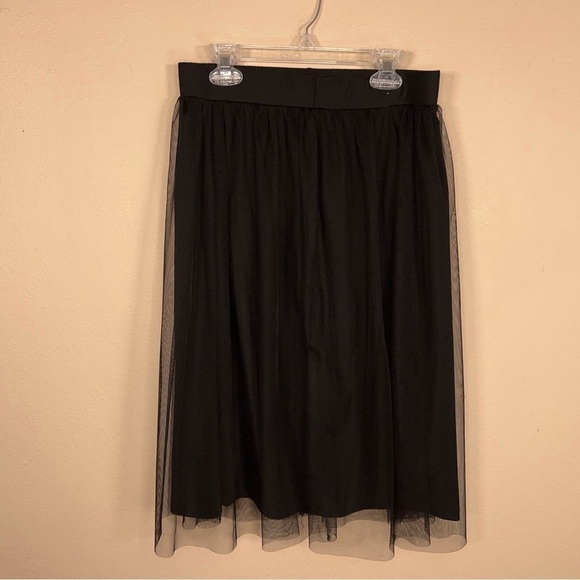 SMALL MAURICES BLACK TULLE SKIRT EVENT PARTY BELOW KNEE - Picture 6 of 11